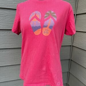 LIFE IS GOOD women’s T-shirt, cotton, women's size S